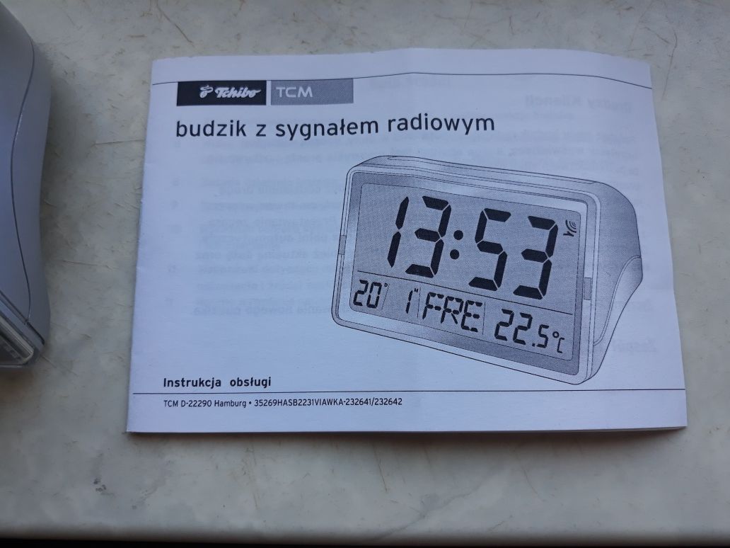 Budzik z sygnałem radiowym TCM