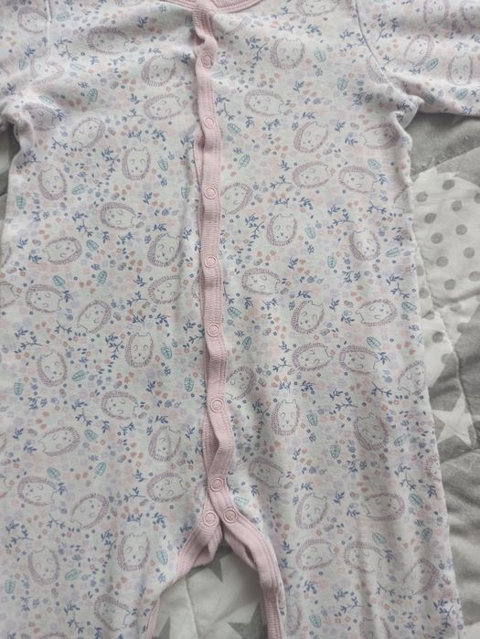 Pajac/śpiochy bawełniane w jeżyki rozm. 86