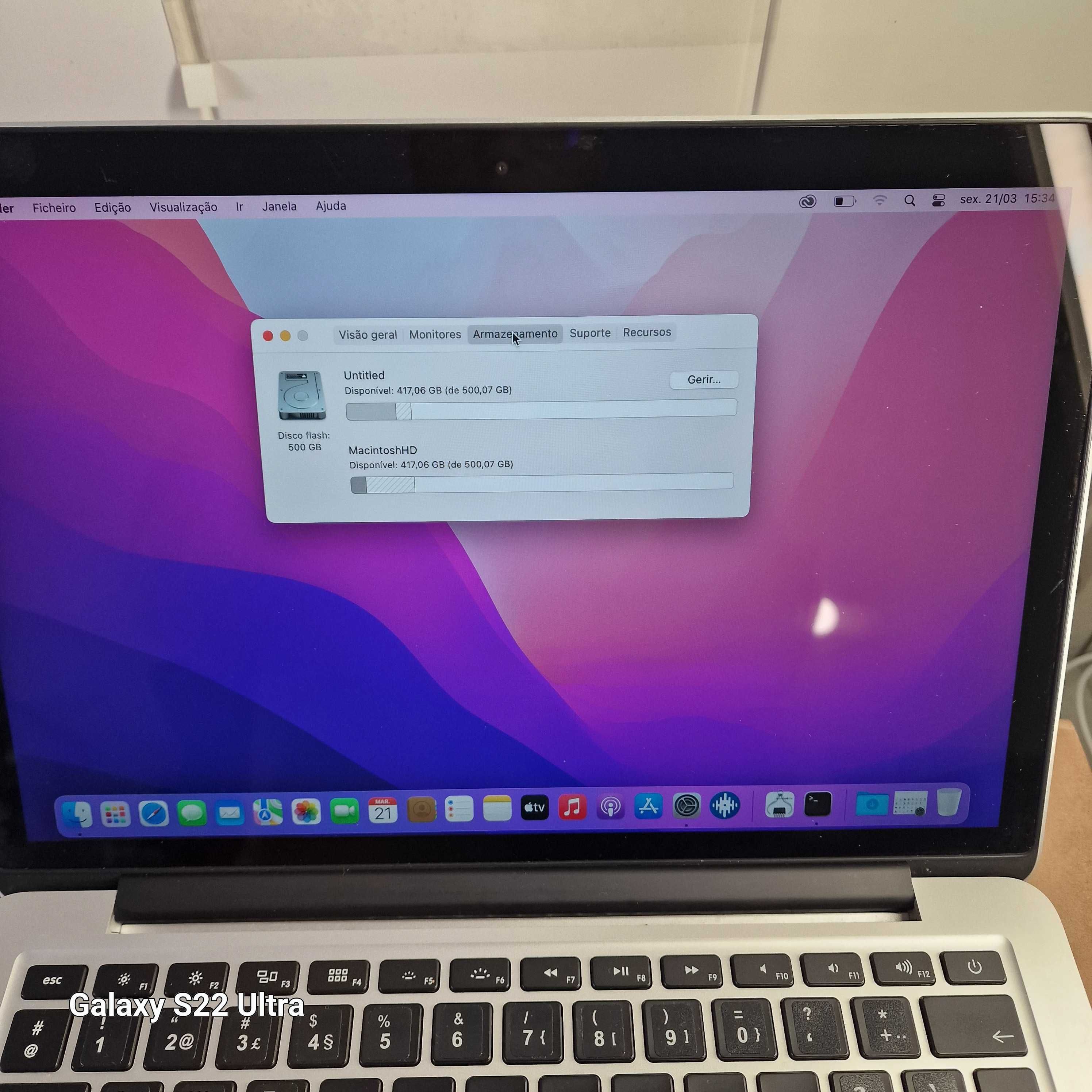 MacBook Pro 16gb 2015 ( i7 com vários programas)