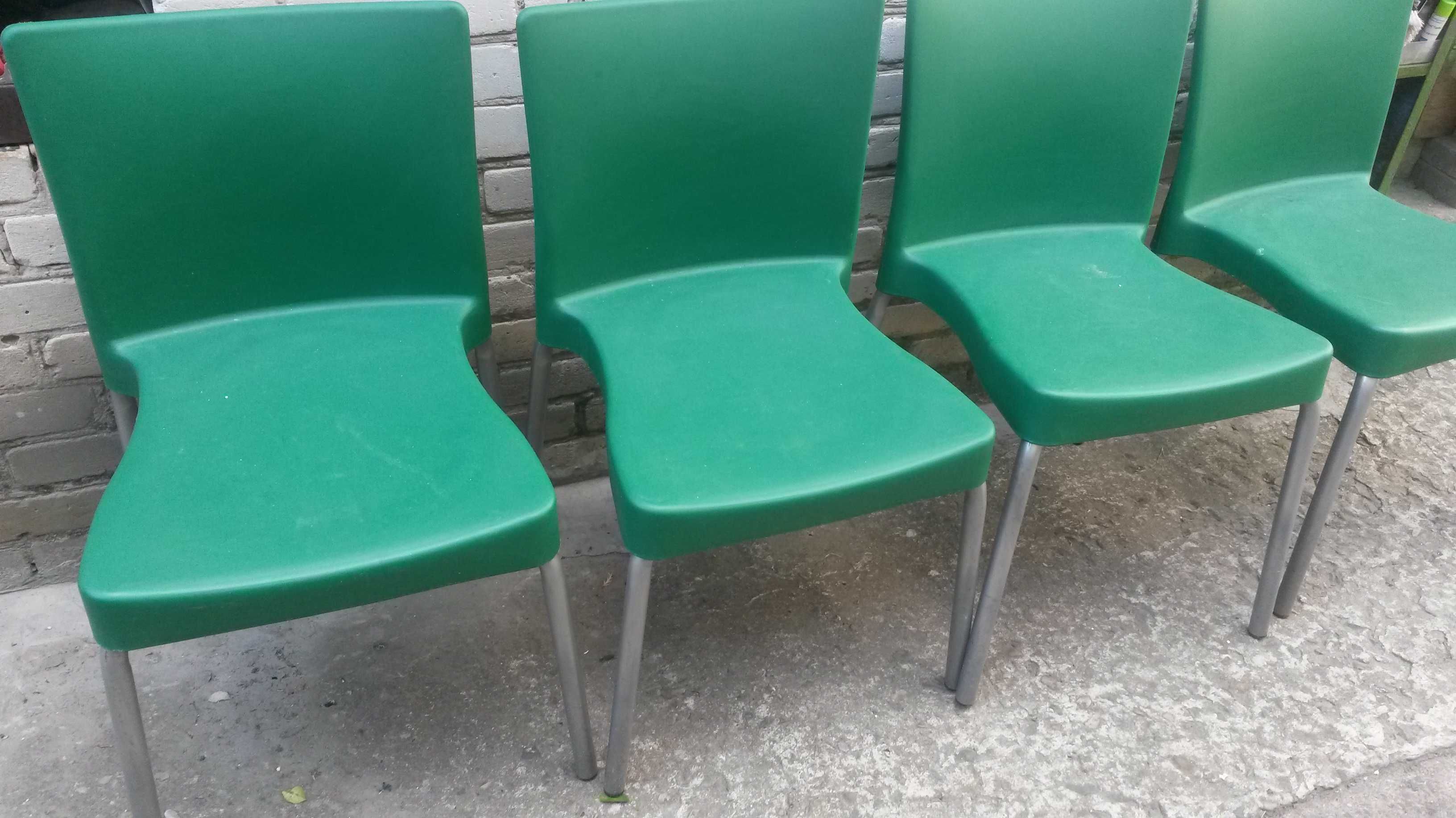 Крісло стілець у салон офіс студію стул крісла зелені алюміній