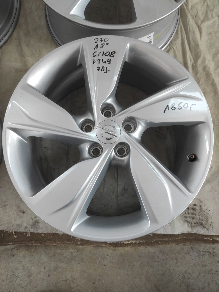 270 Felgi aluminiowe ORYGINAŁ OPEL R 18 5x108 Bardzo Ładne