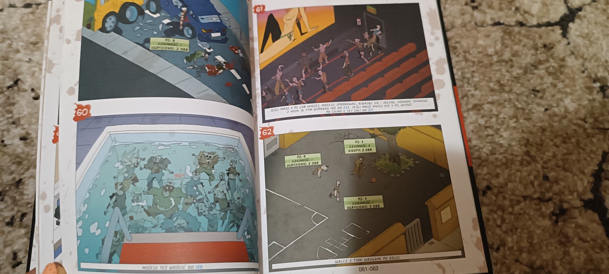 Książka komiks zombie