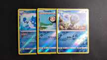 3 cartas Pokémon originais reverse foil