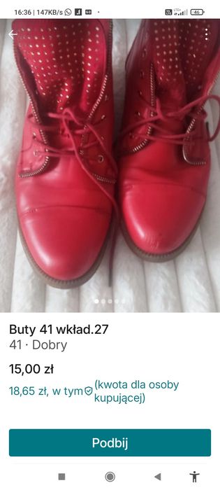 Buty 41 wkładka 27