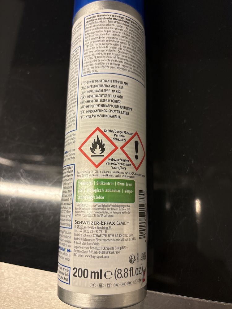 HEY sport impregnat do skóry spray sprey leder  impra
