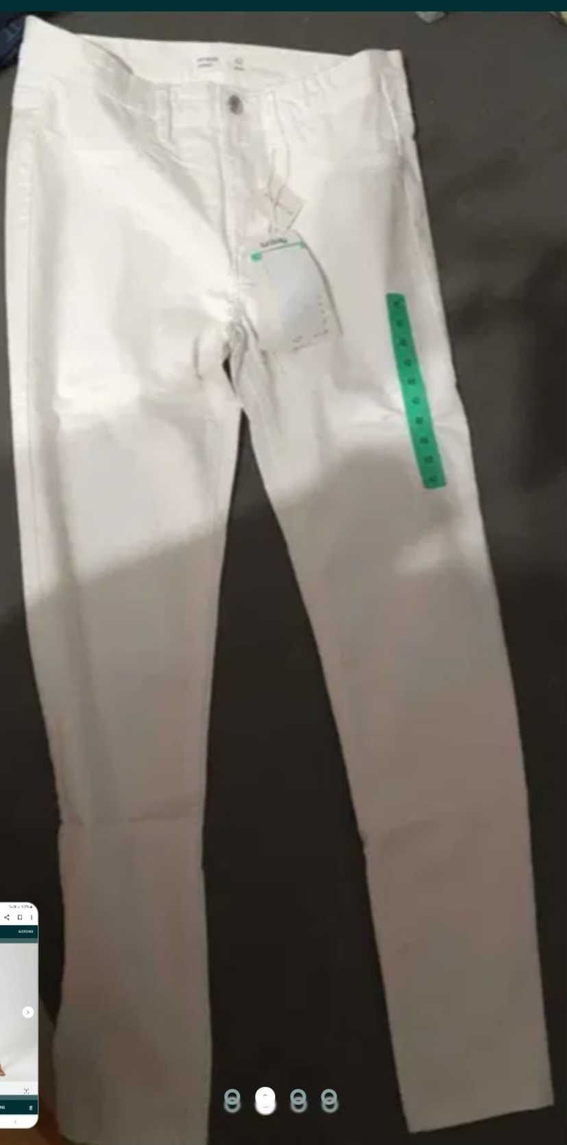 Spodnie białe r. 42 - Nowe