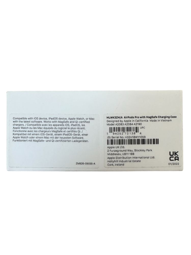 ORYGINALNE APPLE AirPods Pro z etui ładującym MagSafe MLWK3ZM/A