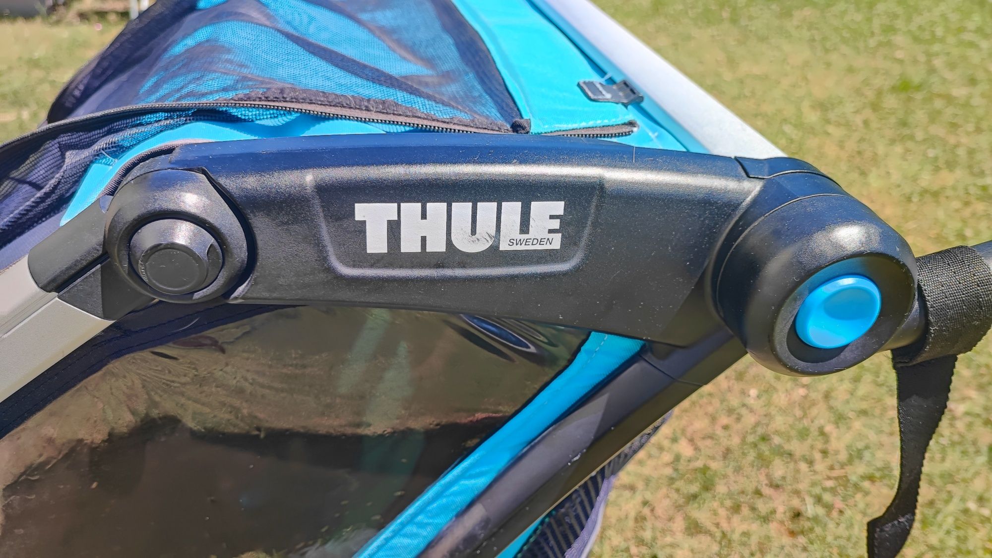 Przyczepka/ wózek Thule Chariot lite 2 dwu osobowa + osłonka przeciwde