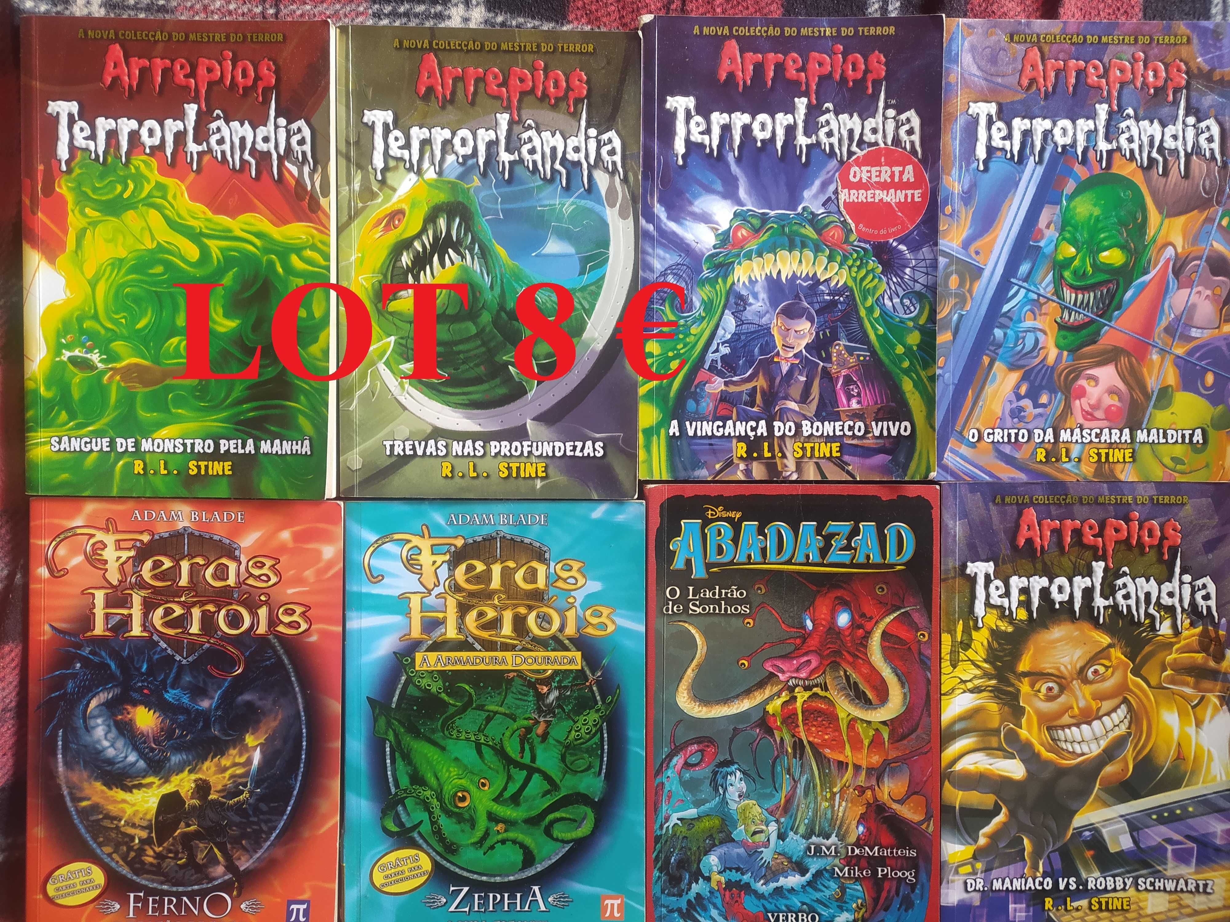 Os livros em, português
