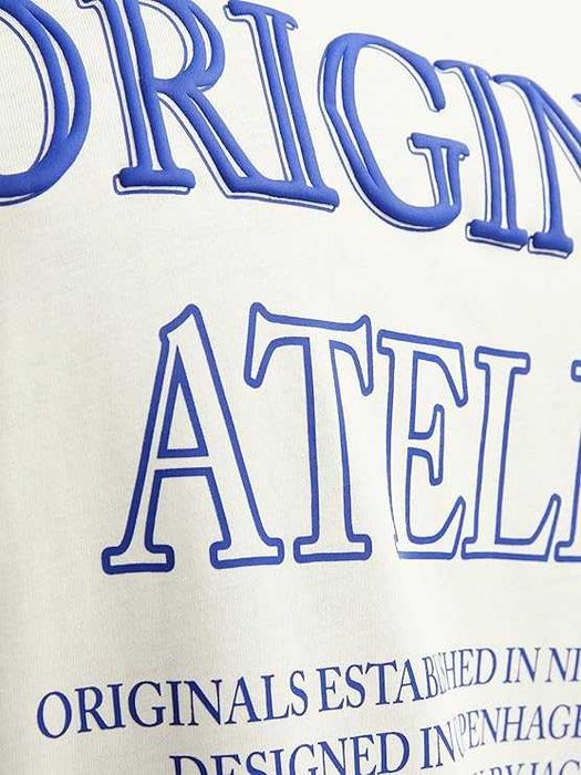 2528 Klasyczny Męski Tshirt Koszulka Jack&Jones Buttercream Bawełna XL