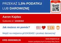 Przekaż 1,5% Podatku dla podopiecznego Fundacji Miej Serce