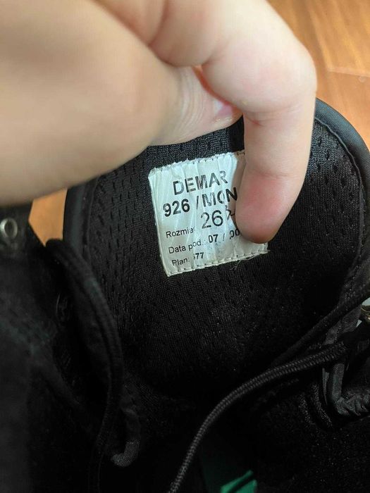 Buty Wojskowe Skórzane Wzór 926/MON Wersja Letnia Czarne