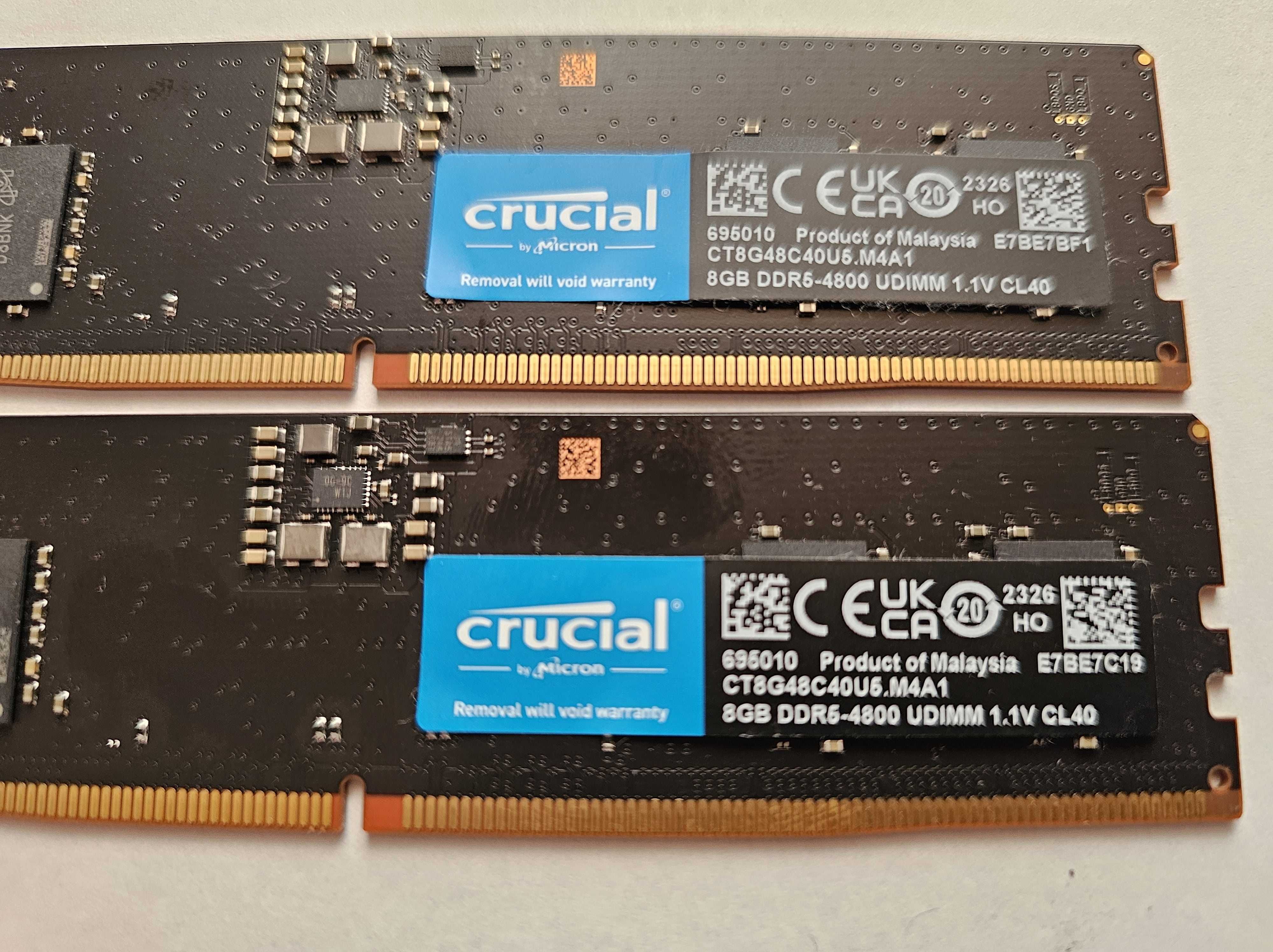 Модуль памяти для компьютера DDR5 8GB 4800 MHz Micron (CT8G48C40U5)