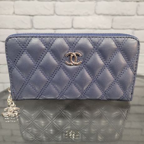 Женский модный кошелек Шанель Chanel blue синий