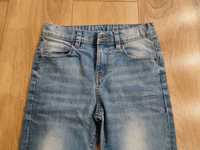Jasne jeansy chinosy skinny F&F 8-9 lat rozmiar 128-134