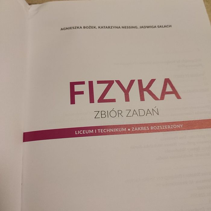 Fizyka 1 zbiór zadań zakres rozszerzony  liceum i technikum