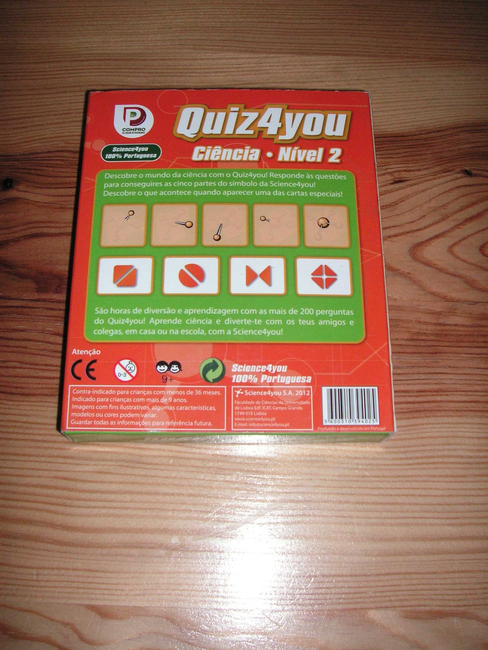 Jogo Quiz4You - Ciência Nível 2