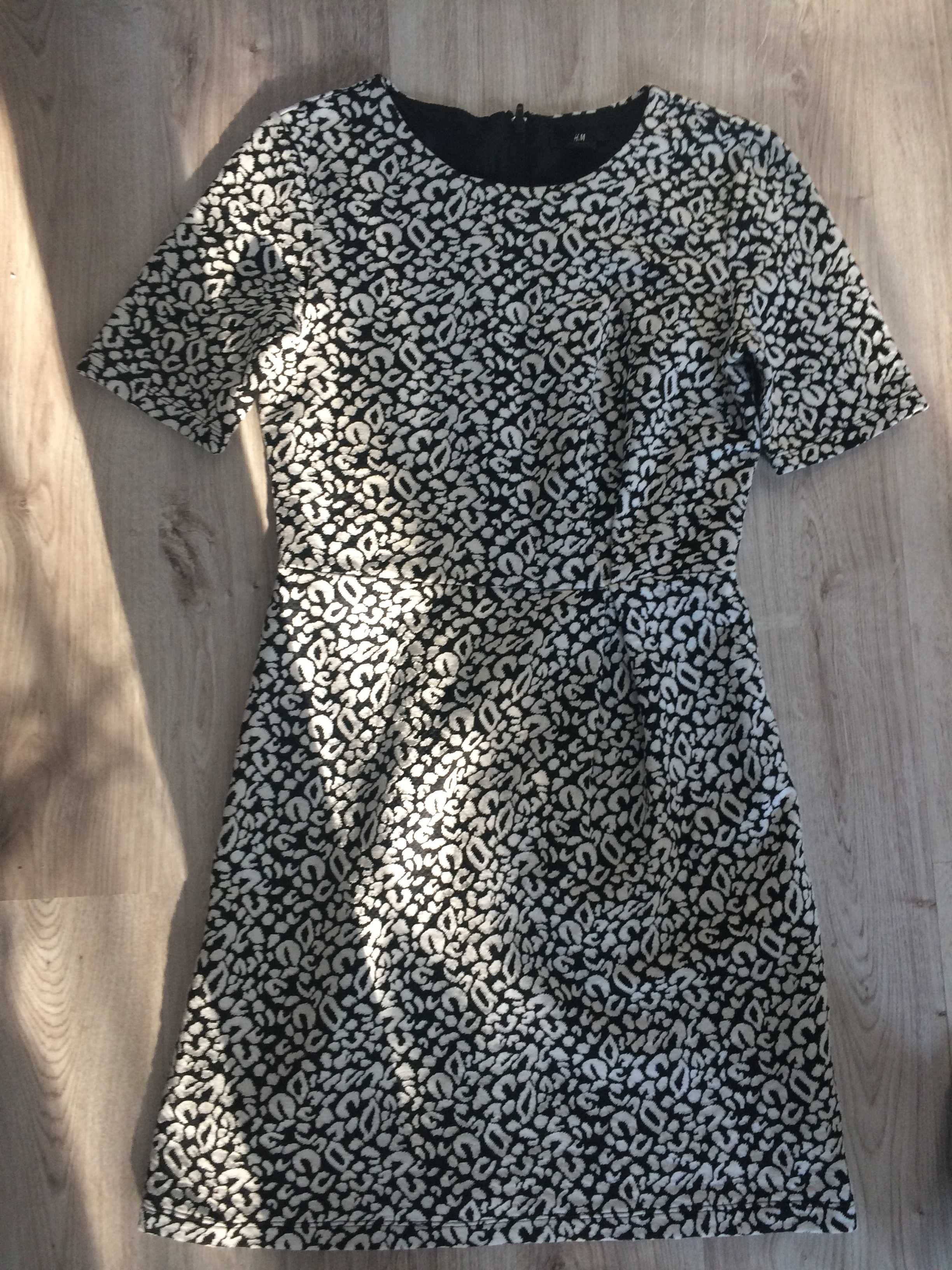 Sukienka H&M w panterkę rozmiar 38
