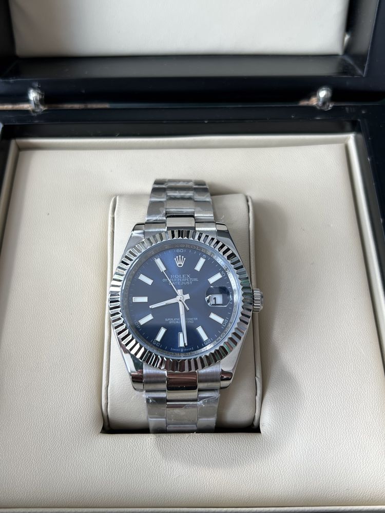 мужские наручные часы Rolex Datejust 41 mm steel blue