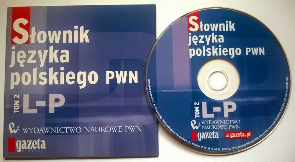 CD Słownik Języka Polskiego PWN Tom 2 L-P NOWA WARTO
