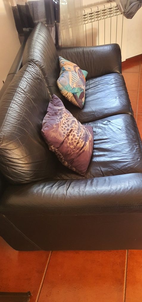 Vendo sofas em pele