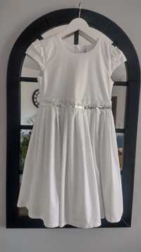 Biała sukienka Cocodrillo, r. 140