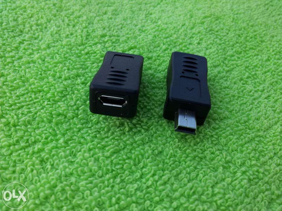 adapter z micro-USB do mini-USB oraz odwrotnie z mini do micro USB