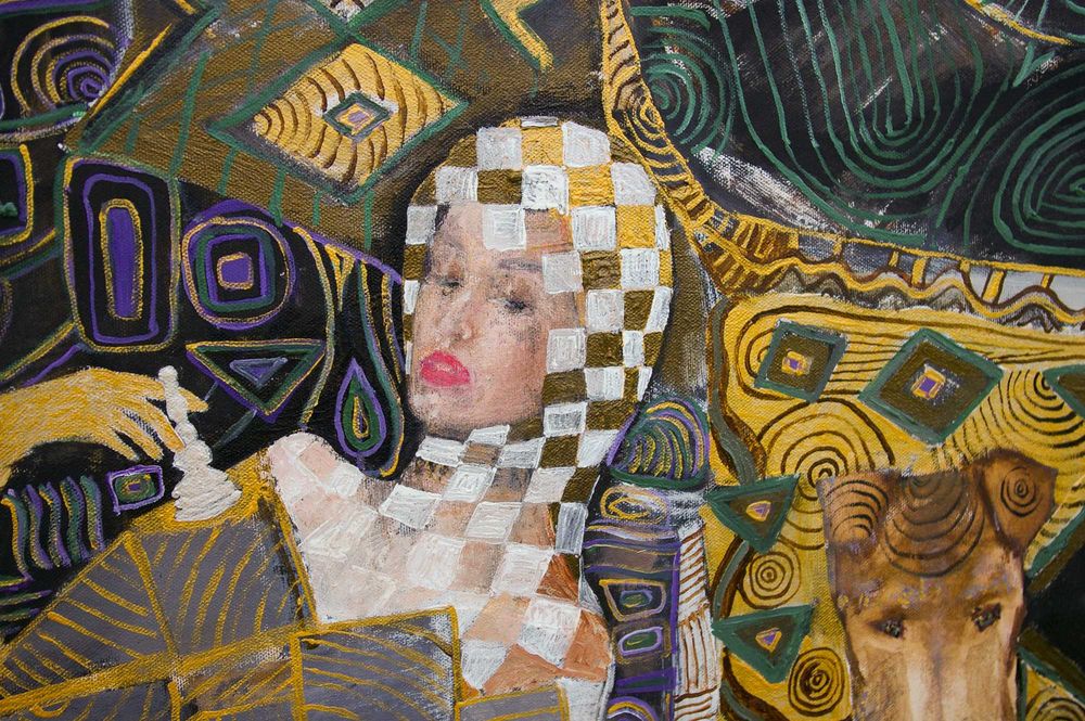 Картина -  "happy-go-lucky racers" беспечные гонщики , 90-75 oil