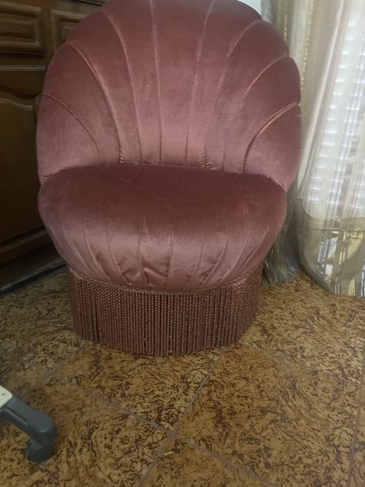 Poltrona Veludo Sala/Quarto
