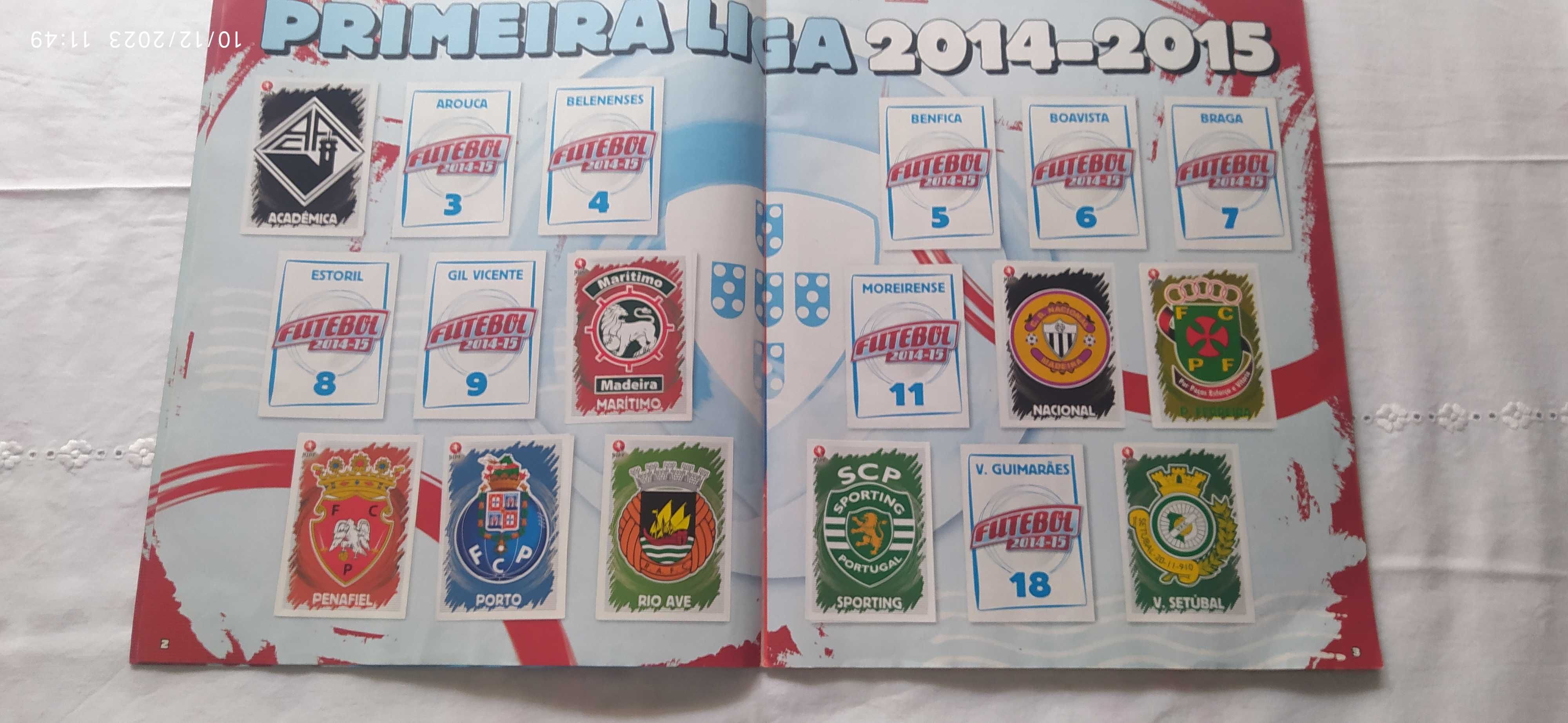 Caderneta Panini INCOMPLETA Futebol Primeira Liga 2014-15