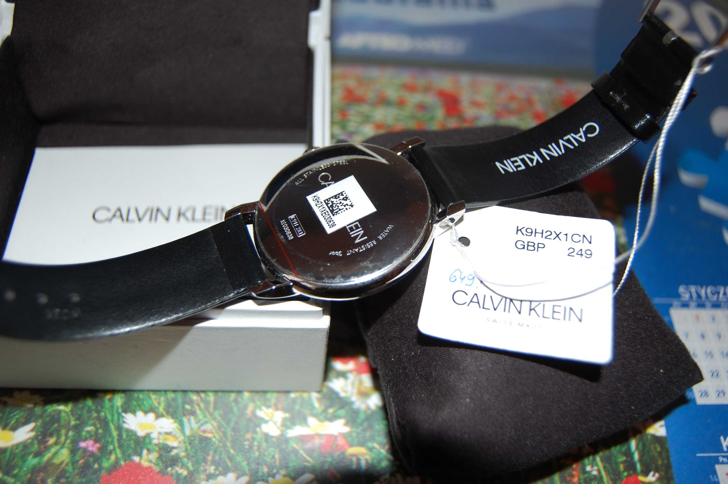 Calvin Klein, oryginalny zegarek męski, mechanizm ETA, Swiss made