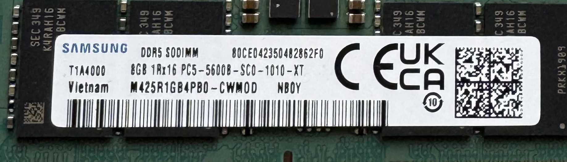 Pamięci do laptopa: Samsung DDR5 SODIMM 5600 - 2x 8GB (16GB)