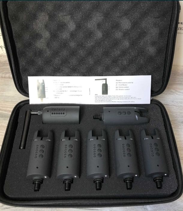 Набір сигналізаторів клювання з пейджером 6+1 Lixada