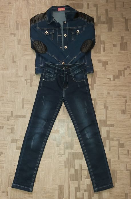 Джинсовий комплект на дівчинку.