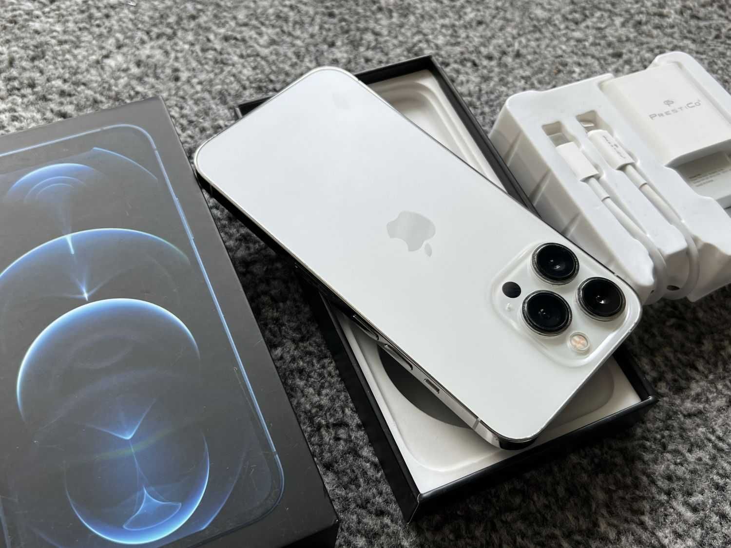 iPhone 13 Pro 128GB Silver Srebrny White Biały Bateria 97% SZKŁO