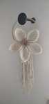 Flor decorativa em macramé
