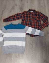 Набор: свитер Tommy Hilfiger (джемпер) и рубашка на 5-6 лет