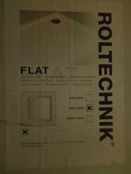 Nowy brodzik Roltech 90x90