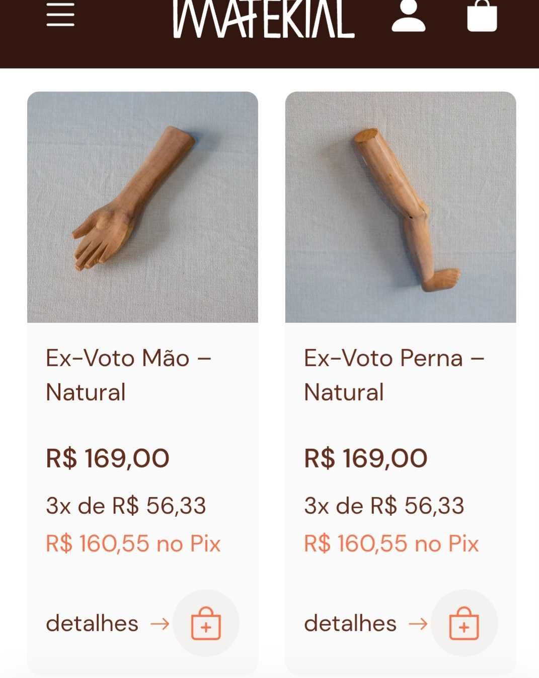 Exvotos brasileiro do igreja no Canidé