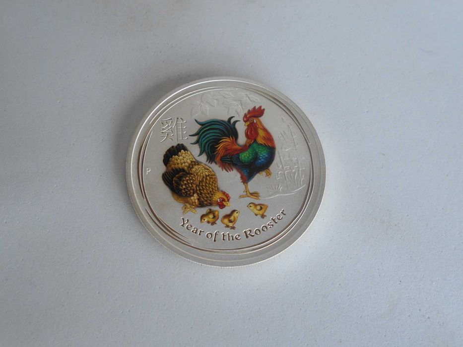 Moeda Australiana de uma onça de prata.