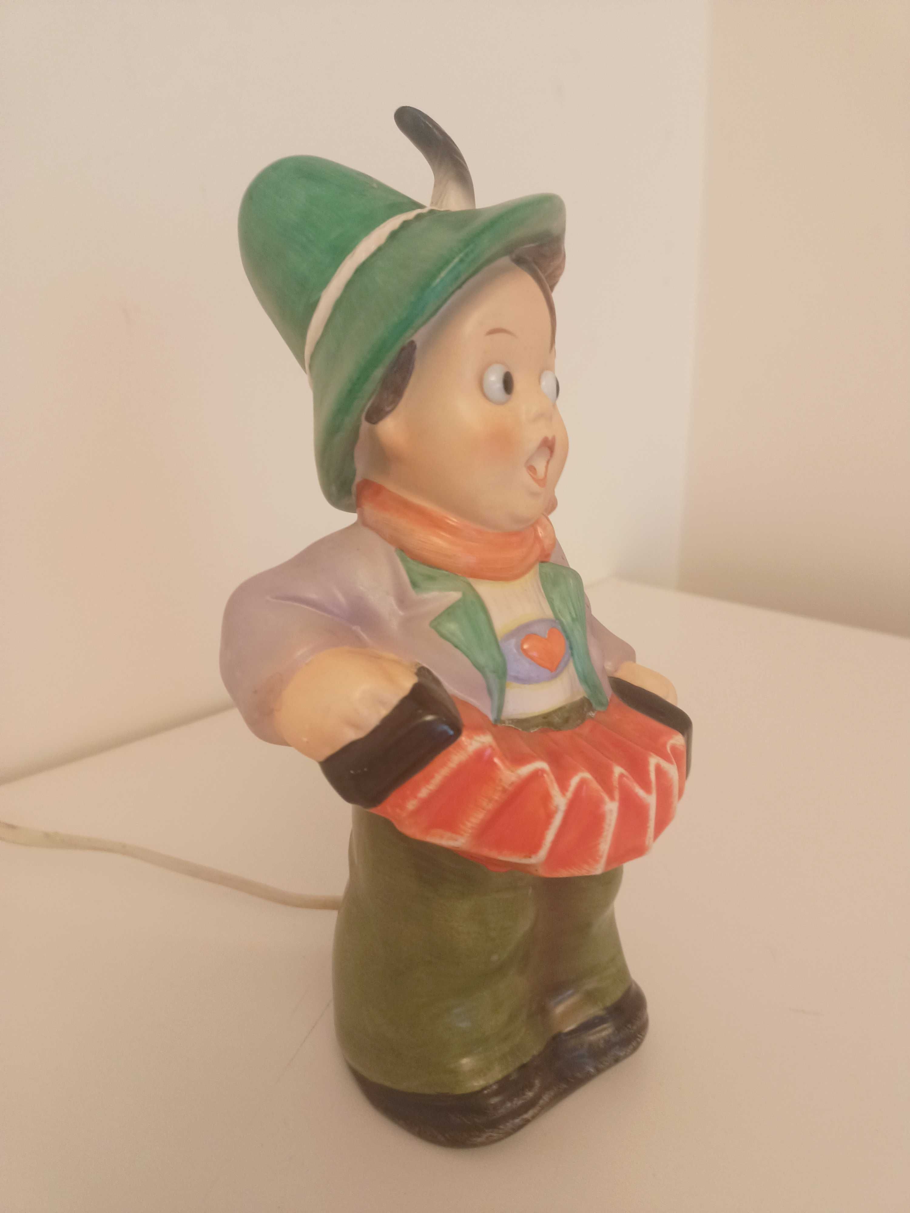 Kolekcjonerska Lampa Figurka Porcelana Goebel  lata 60-te vintage,