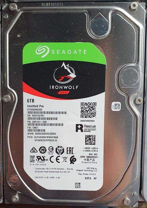 HDD SATA 6 TB Seagate IronWolf Pro NAS 7200 rpm 256 MB ST6000NE000