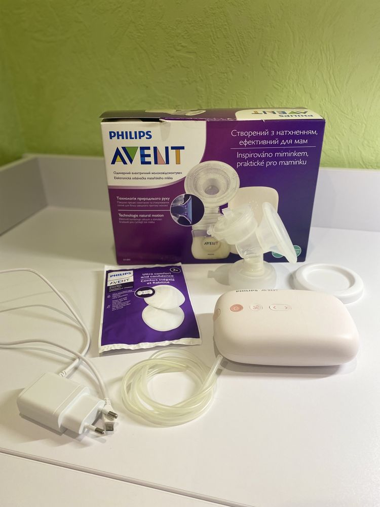 Молоковідсмоктувач електричний Philips Avent + прокл.для гр та пляшечк