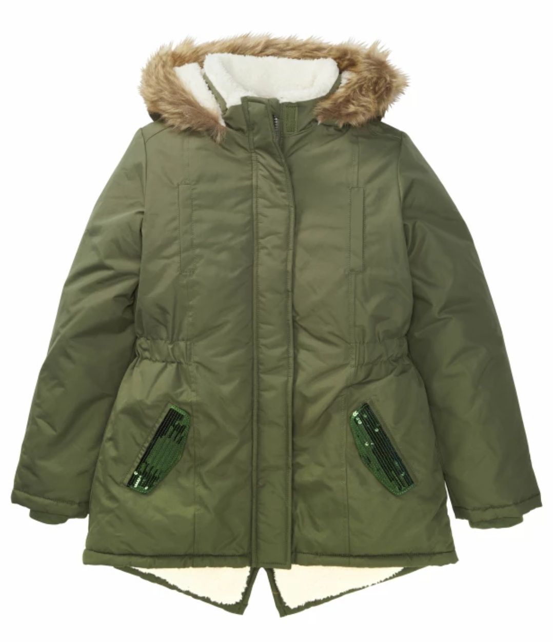 Parka zimowa dla dziewczynki r146/152