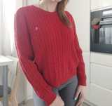 Sweter warkocz Ralph Lauren rozmiar L