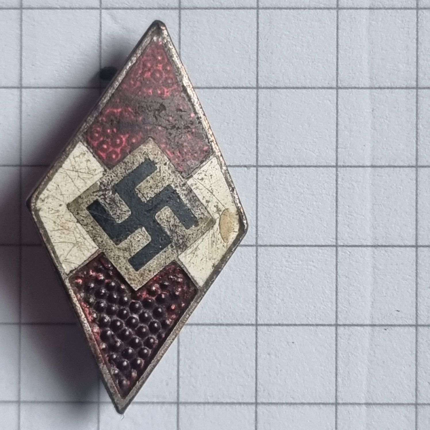 Pin wpinka Hitler-Jugend 3 Rzesza sygnowana