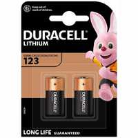 Батарейка CR123 Lithium 3V 2 шт Duracell