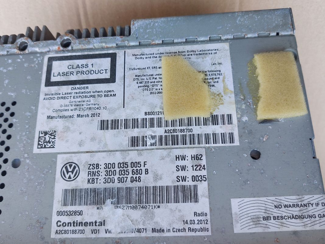 Vw Phaeton Ii Lift Radio Nawigacja Navi 3df 3db + Kod 0972