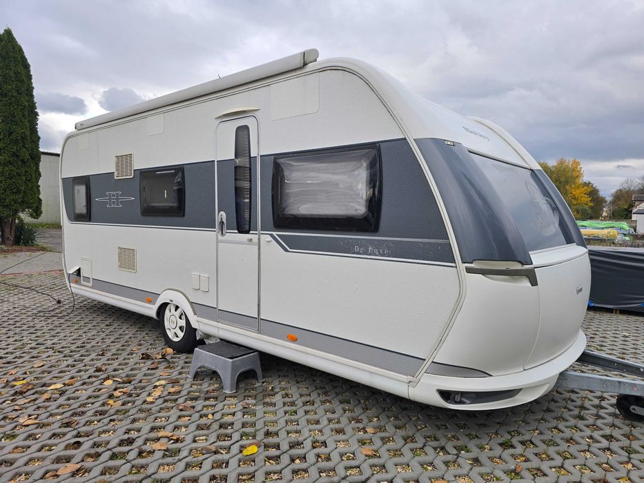 Przyczepa kempingowa HOBBY 545 KMF DeLuxe TRUMA salon polska faktura