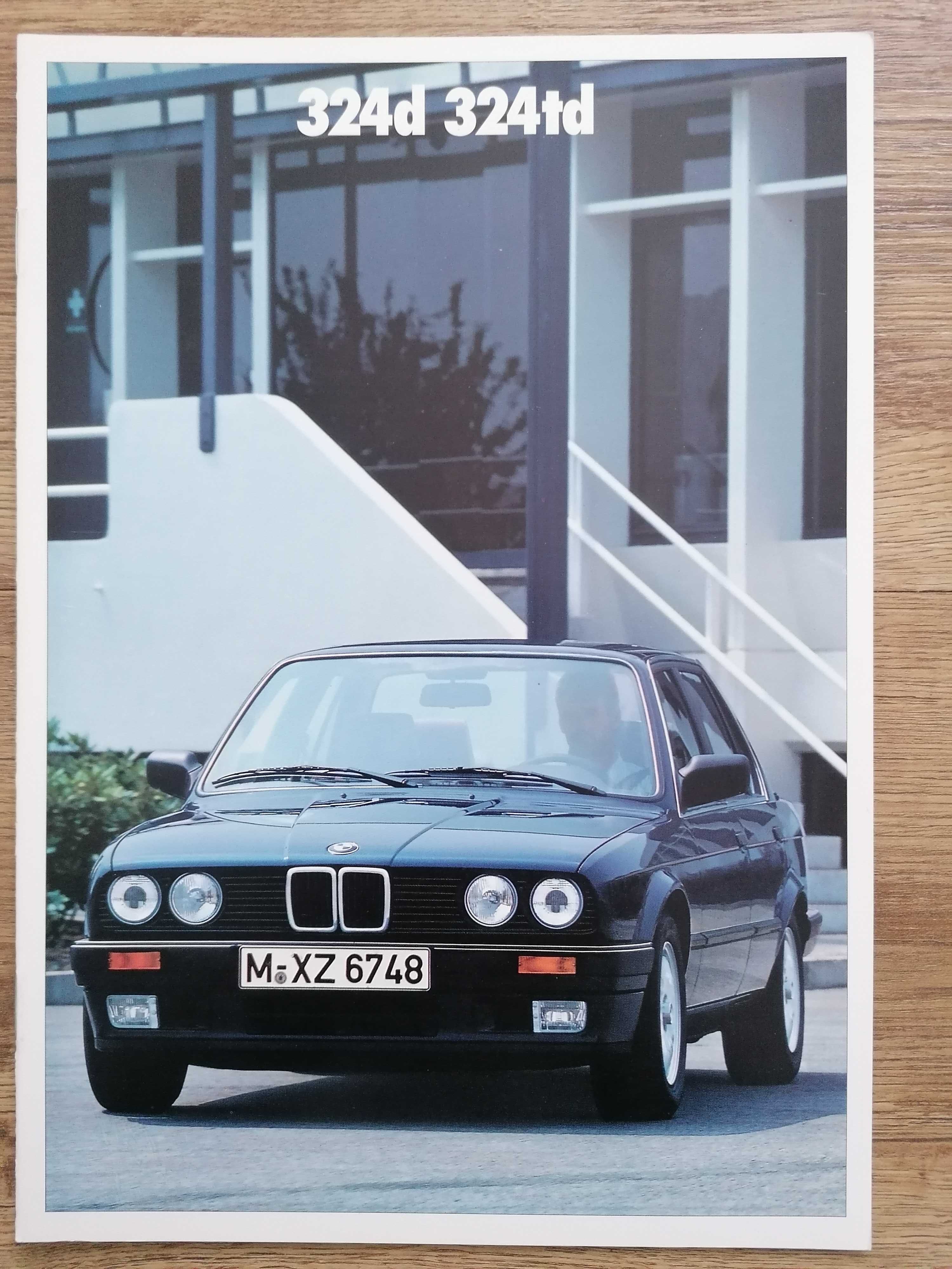 Prospekt BMW 3 E30 324d  324td